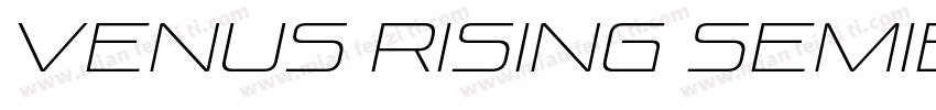 Venus Rising SemiBold Italic字体转换